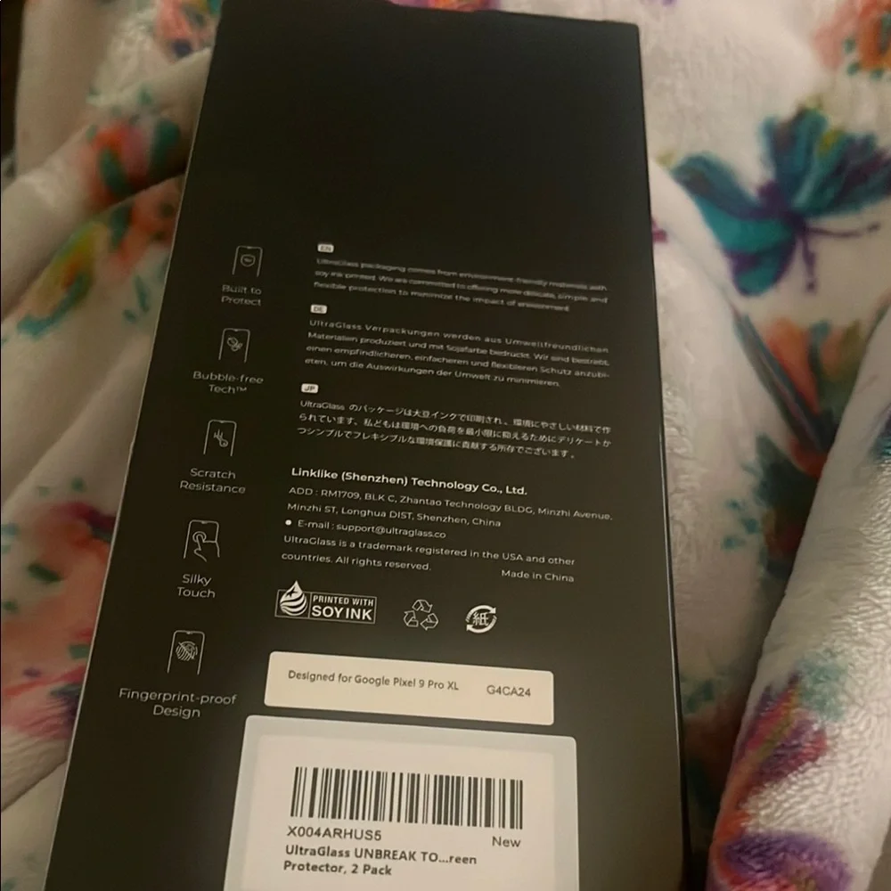 UltraGlass Black Screen Protector Brand New.